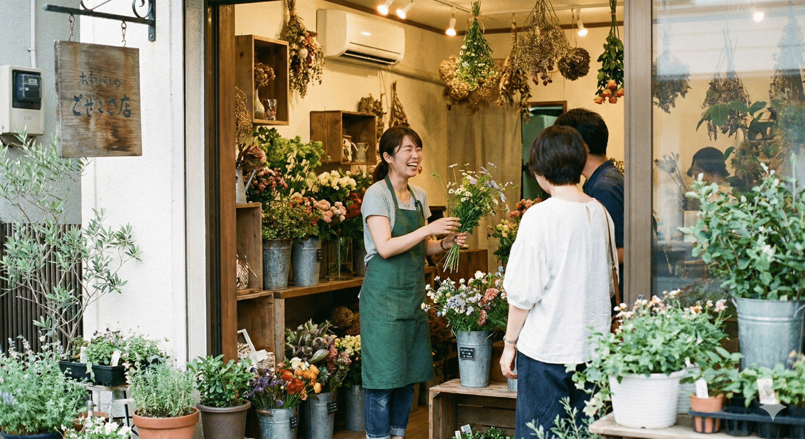 フラワーショップ輪の店内
